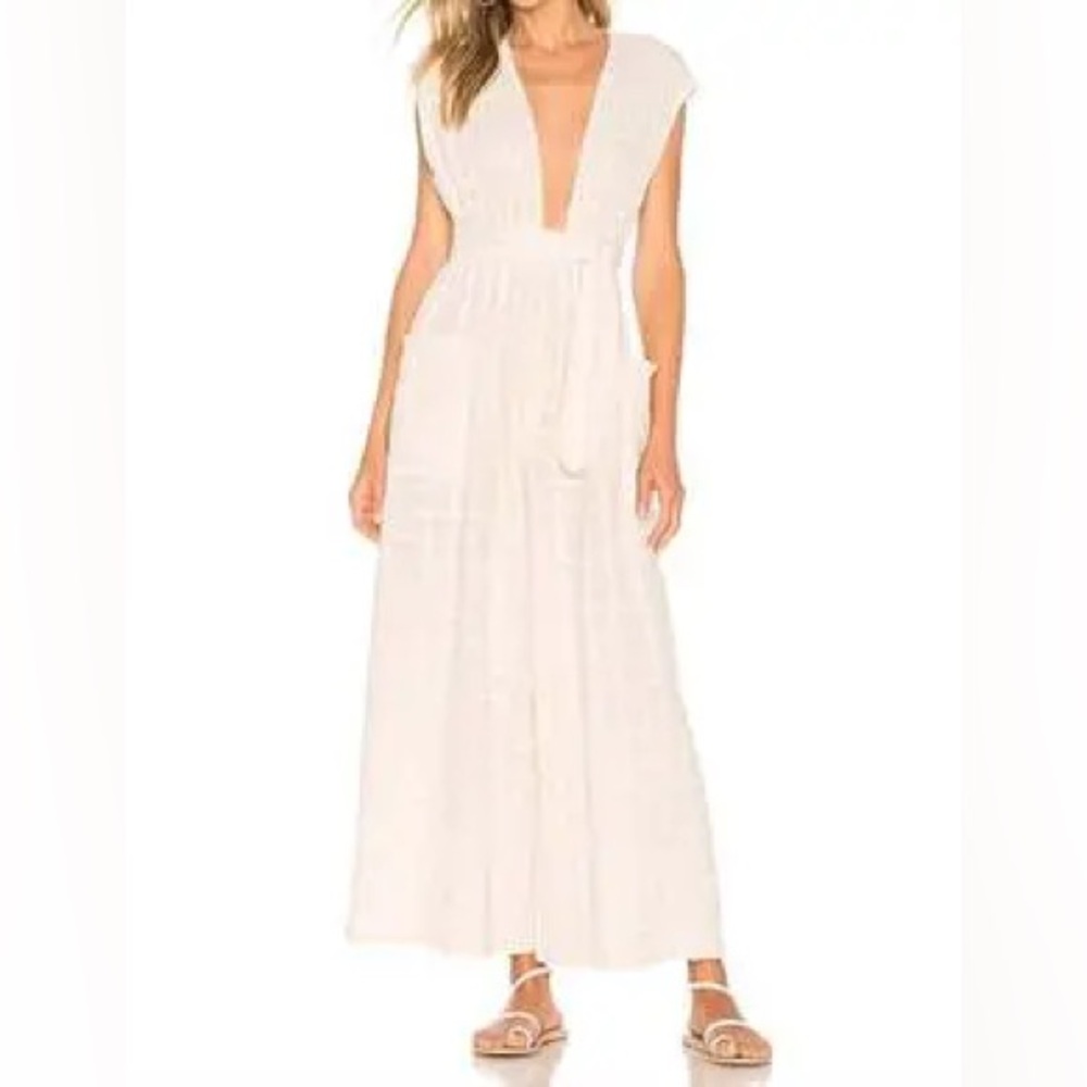 Mara Hoffman Whitney Jumpsuit Organic Cotton Cover Up Pockets Tie Waist $325 - Picture 9 of 9